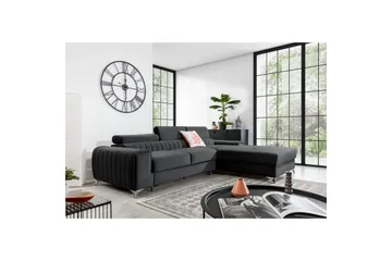Sektionssoffa Eltap Grayson 278x205x92 cm - Nube 6, Mörkgrå, Höger - Möbler - Soffa - Bäddsoffa - Bäddsoffa divan