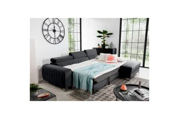 Sektionssoffa Eltap Grayson 278x205x92 cm - Nube 6, Mörkgrå, Höger - Möbler - Soffa - Bäddsoffa - Bäddsoffa divan