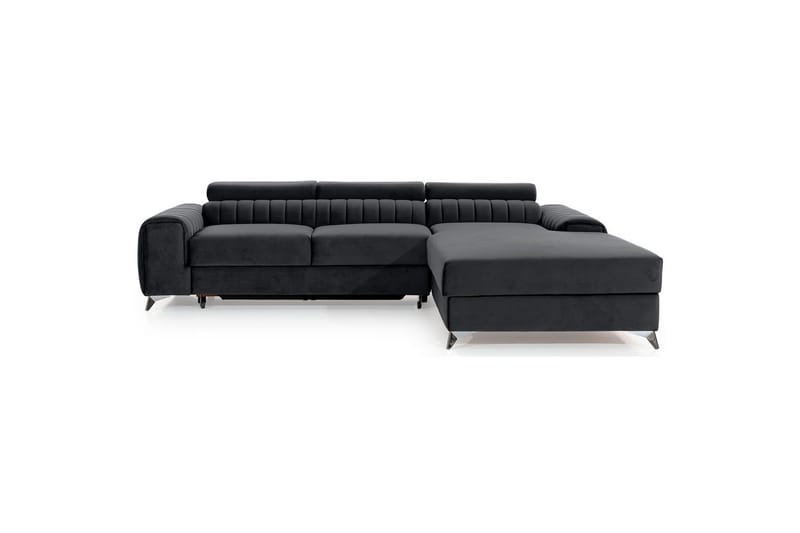Sektionssoffa Eltap Grayson 278x205x92 cm - Nube 6, Mörkgrå, Höger - Möbler - Soffa - Bäddsoffa - Bäddsoffa divan