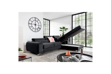 Sektionssoffa Eltap Grayson 278x205x92 cm - Nube 6, Mörkgrå, Höger - Möbler - Soffa - Bäddsoffa - Bäddsoffa divan