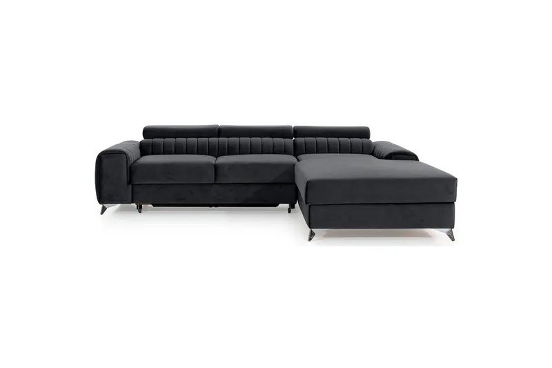Sektionssoffa Eltap Grayson 278x205x92 cm - Nube 6, Mörkgrå, Höger - Möbler - Soffa - Bäddsoffa - Bäddsoffa divan