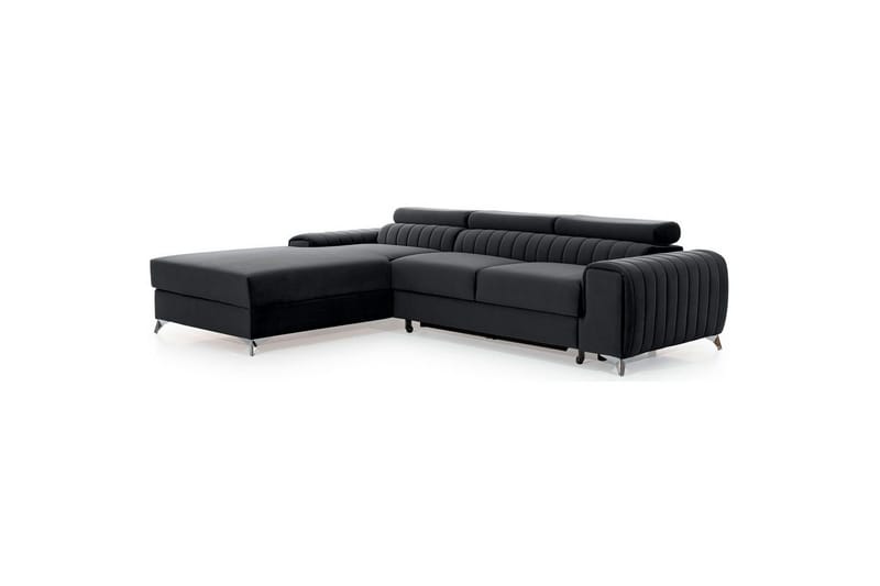 Sektionssoffa Eltap Grayson 278x205x92 cm - Nube 6, Mörkgrå, Vänster - Möbler - Soffa - Bäddsoffa - Bäddsoffa divan