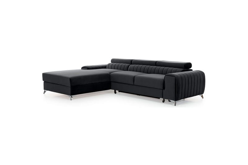 Sektionssoffa Eltap Grayson 278x205x92 cm - Nube 6, Mörkgrå, Vänster - Möbler - Soffa - Bäddsoffa - Bäddsoffa divan