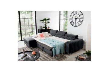 Sektionssoffa Eltap Grayson 278x205x92 cm - Nube 6, Mörkgrå, Vänster - Möbler - Soffa - Bäddsoffa - Bäddsoffa divan