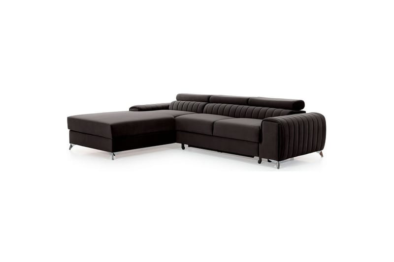 Sektionssoffa Eltap Grayson 278x205x92 cm - Riviera 97, Grå, Vänster - Möbler - Soffa - Bäddsoffa - Bäddsoffa divan