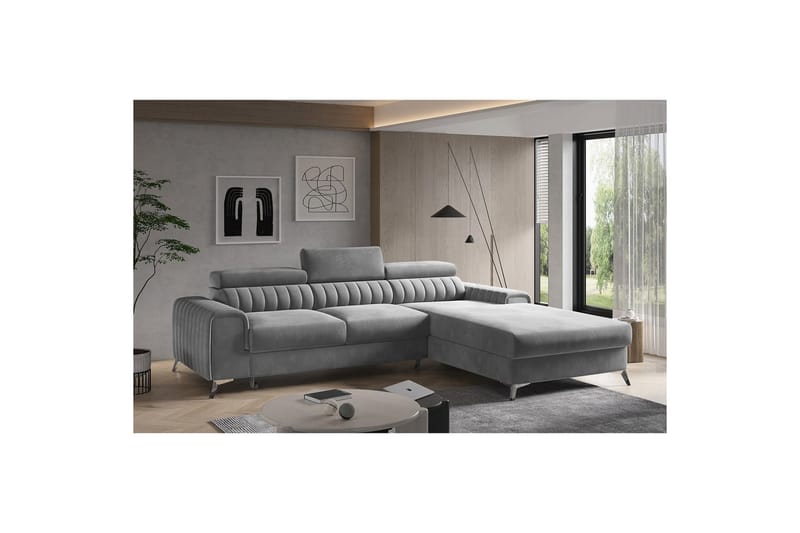 Sektionssoffa Eltap Grayson 278x205x92 cm - Sola 4, Höger - Möbler - Soffa - Bäddsoffa - Bäddsoffa divan