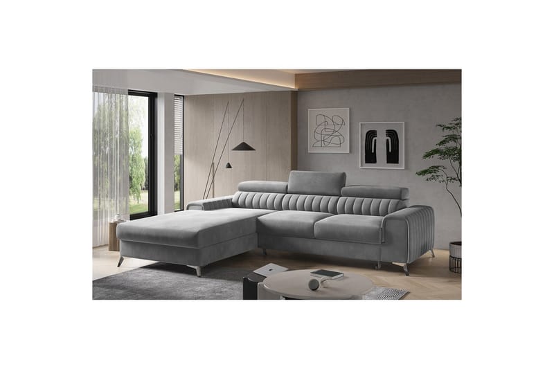 Sektionssoffa Eltap Grayson 278x205x92 cm - Sola 4, Vänster - Möbler - Soffa - Bäddsoffa - Bäddsoffa divan