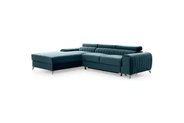 Sektionssoffa Eltap Grayson 278x205x92 cm - Velvetmat 100, Vänster - Möbler - Soffa - Bäddsoffa - Bäddsoffa divan