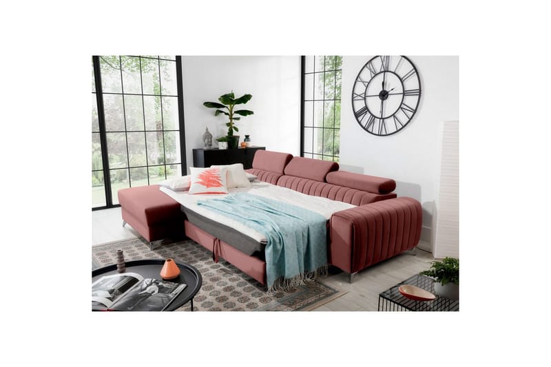 Sektionssoffa Eltap Grayson 278x205x92 cm - Velvetmat 24, Vänster - Möbler - Soffa - Bäddsoffa - Bäddsoffa divan
