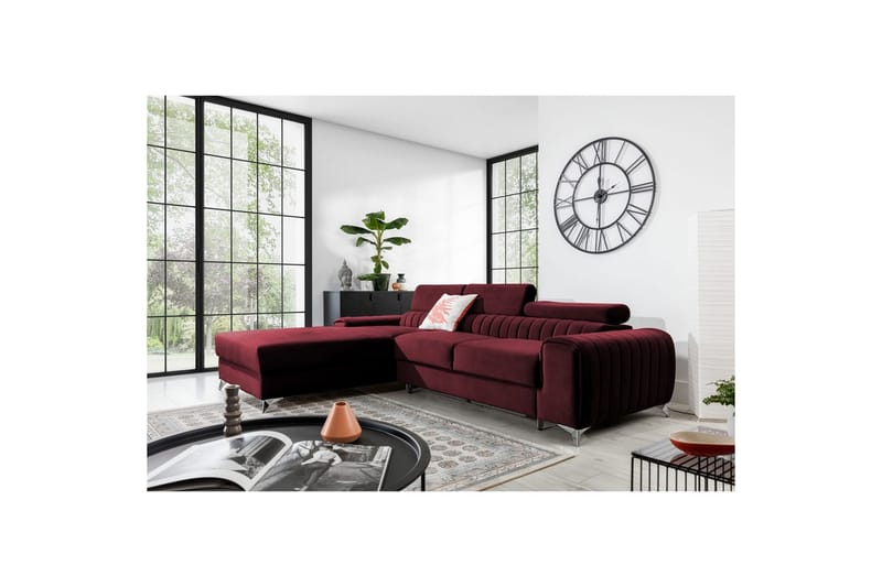 Sektionssoffa Eltap Grayson 278x205x92 cm - Velvetmat 25, Vänster - Möbler - Soffa - Bäddsoffa - Bäddsoffa divan