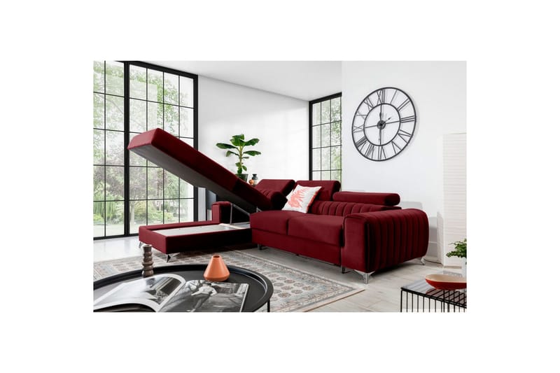 Sektionssoffa Eltap Grayson 278x205x92 cm - Velvetmat 25, Vänster - Möbler - Soffa - Bäddsoffa - Bäddsoffa divan