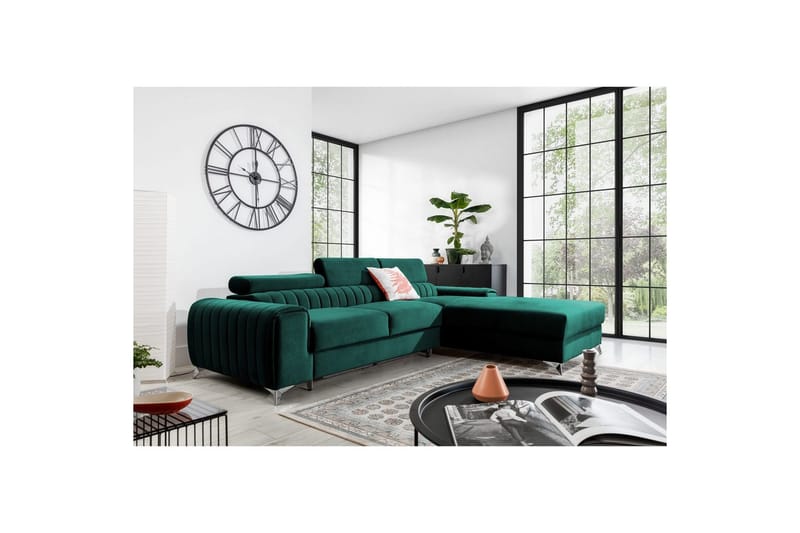 Sektionssoffa Eltap Grayson 278x205x92 cm - Velvetmat 38, Höger - Möbler - Soffa - Bäddsoffa - Bäddsoffa divan