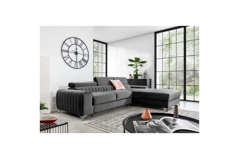 Sektionssoffa Eltap Grayson 278x205x92 cm - Velvetmat 4, Höger - Möbler - Soffa - Bäddsoffa - Bäddsoffa divan