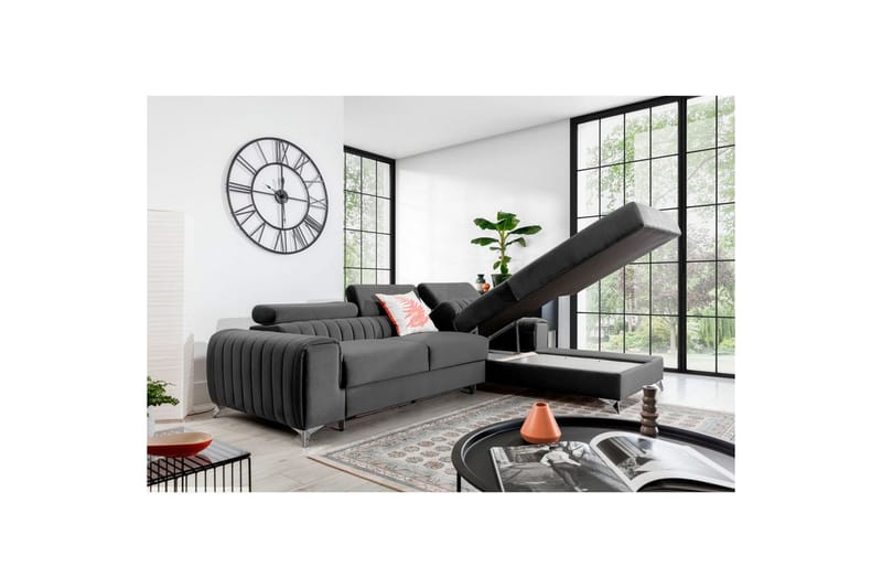 Sektionssoffa Eltap Grayson 278x205x92 cm - Velvetmat 4, Höger - Möbler - Soffa - Bäddsoffa - Bäddsoffa divan
