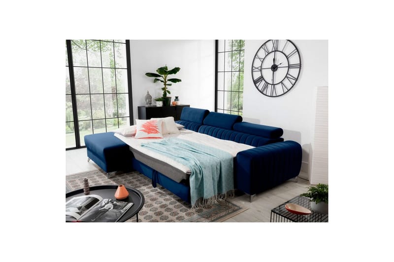 Sektionssoffa Eltap Grayson 278x205x92 cm - Velvetmat 40, Vänster - Möbler - Soffa - Bäddsoffa - Bäddsoffa divan