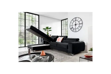 Sektionssoffa Eltap Grayson 278x205x92 cm - Velvetmat 6, Vänster - Möbler - Soffa - Bäddsoffa - Bäddsoffa divan