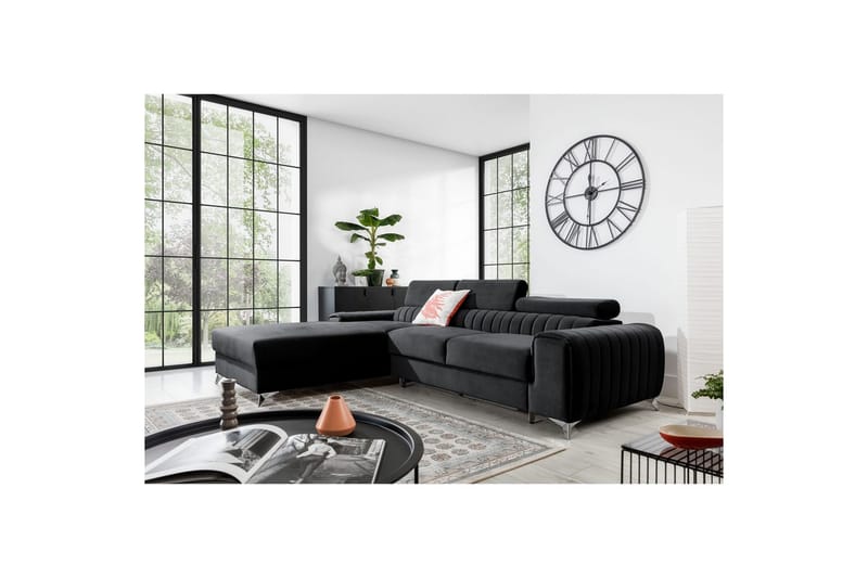 Sektionssoffa Eltap Grayson 278x205x92 cm - Velvetmat 6, Vänster - Möbler - Soffa - Bäddsoffa - Bäddsoffa divan