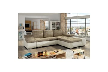 Sektionssoffa Eltap Ontario 295x200x82 cm - Berlin 03, Soft 33, Beige, Höger - Möbler - Soffa - Bäddsoffa - Bäddsoffa divan