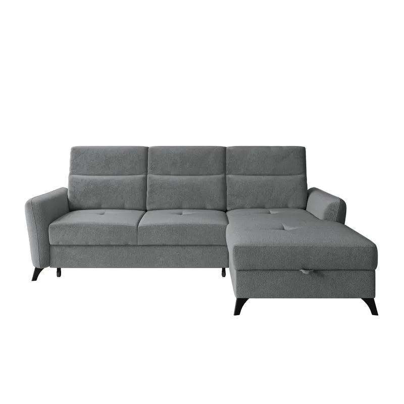 Sies 3-sits Bäddsoffa divan höger med förvaring - grå - Möbler - Soffa - Bäddsoffa - Hörnbäddsoffa