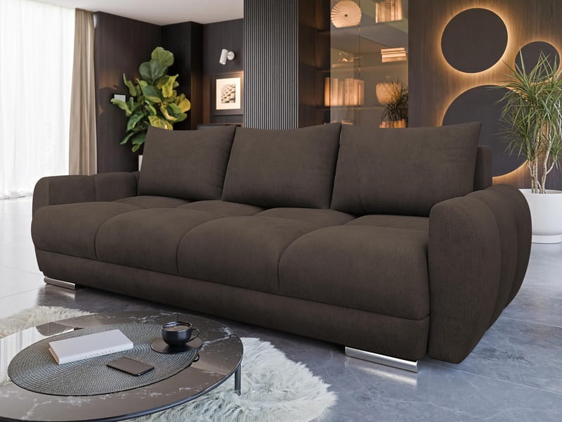 Simerly 3-sits Soffa - brun - Möbler - Soffa - Bäddsoffa - 3 sits bäddsoffa