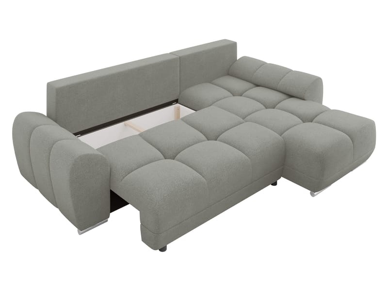 Simerly 4-sits Bäddsoffa divan vänster med förvaring - Beige - Möbler - Soffa - Bäddsoffa - Hörnbäddsoffa