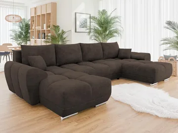 Simerly U-formad 5-sits Bäddsoffa med förvaring - brun - Möbler - Soffa - Bäddsoffa - Hörnbäddsoffa
