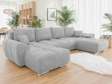Simerly U-formad 5-sits Bäddsoffa med förvaring - grå - Möbler - Soffa - Bäddsoffa - Hörnbäddsoffa