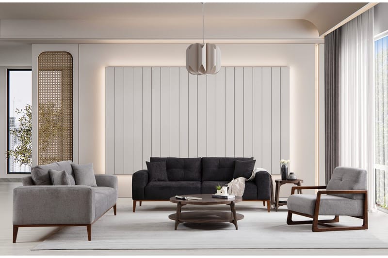 Sinor Bäddsoffa 4-sits - Antracit - Möbler - Soffa - Bäddsoffa - 4 sits bäddsoffa