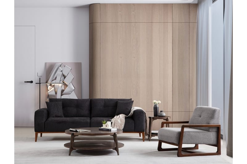 Sinor Bäddsoffa 4-sits - Antracit - Möbler - Soffa - Bäddsoffa - 4 sits bäddsoffa