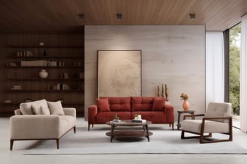 Sinor Bäddsoffa 4-sits - Beige - Möbler - Soffa - Bäddsoffa - 4 sits bäddsoffa