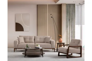 Sinor Bäddsoffa 4-sits - Beige - Möbler - Soffa - Bäddsoffa - 4 sits bäddsoffa