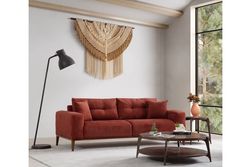 Sinor Bäddsoffa 4-sits - Röd - Möbler - Soffa - Bäddsoffa - 4 sits bäddsoffa