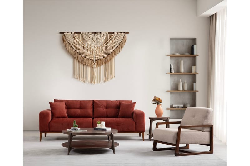 Sinor Bäddsoffa 4-sits - Röd - Möbler - Soffa - Bäddsoffa - 4 sits bäddsoffa