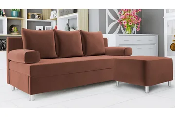 Skatteg Bäddsoffa - Brun - Möbler - Soffa - Bäddsoffa - Bäddsoffa längsbäddad