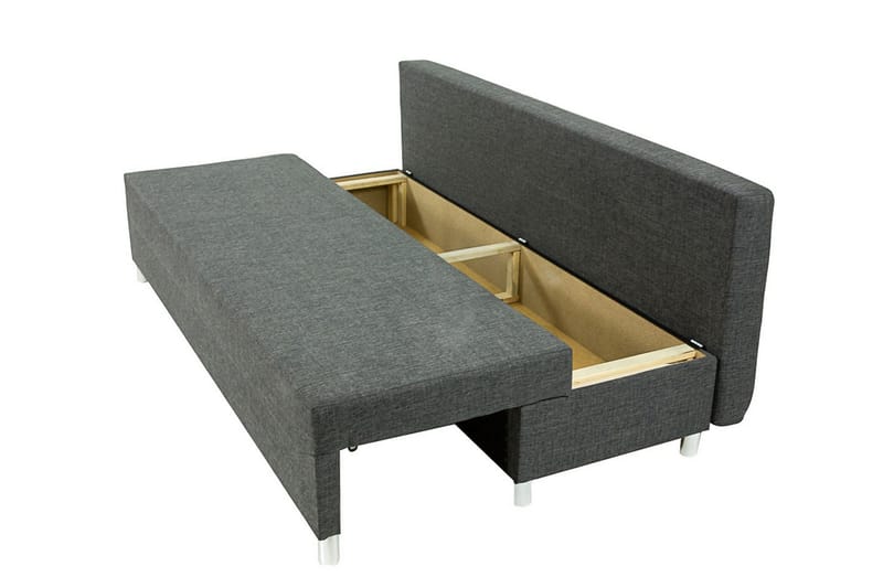 Skatteg Bäddsoffa med Sittpuff - Svart|Grå - Möbler - Soffa - Bäddsoffa - Bäddsoffa längsbäddad