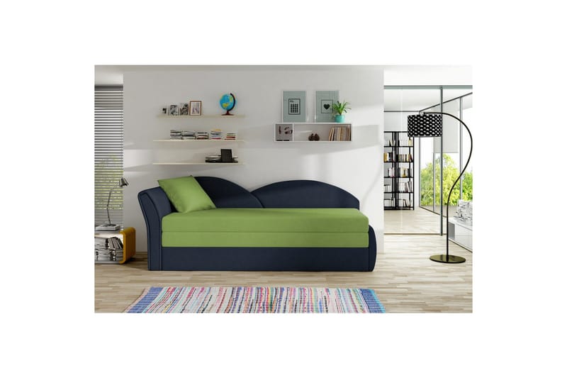 Soffa Eltap Aga 218x80x77 cm, Alova 42, Alova 79 Grön, Blå, Vänster