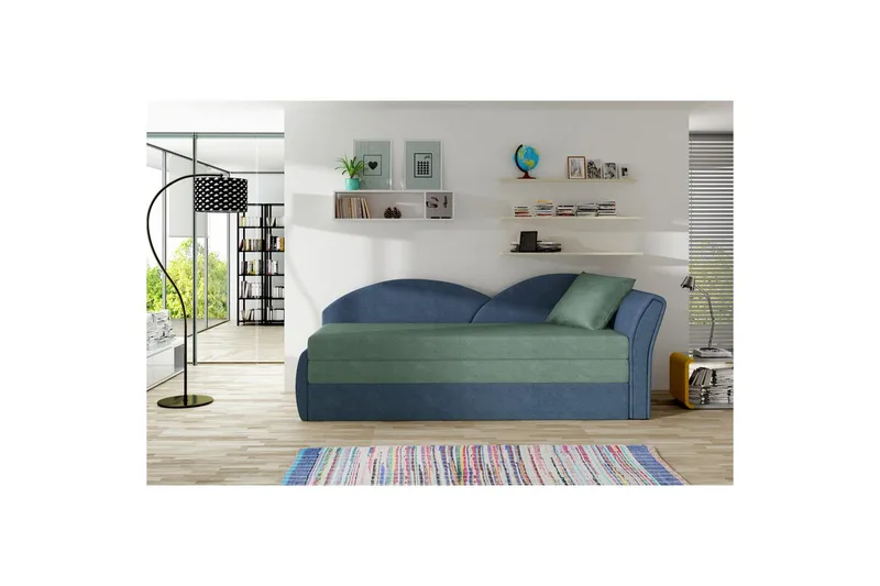 Soffa Eltap Aga 218x80x77 cm, Soro 34, Soro 76, Grön, Blå, Höger