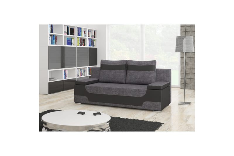Soffa Eltap Area 200x90x92 cm - Sawana 05, Soft 11, Svart - Möbler - Soffa - Bäddsoffa - 3 sits bäddsoffa