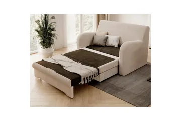 Soffa Eltap Ario 130x85x103 cm - Jarell 18, Ljusbeige - Möbler - Soffa - Bäddsoffa - 2 sits bäddsoffa