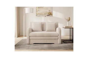 Soffa Eltap Ario 130x85x103 cm - Jarell 18, Ljusbeige - Möbler - Soffa - Bäddsoffa - 2 sits bäddsoffa