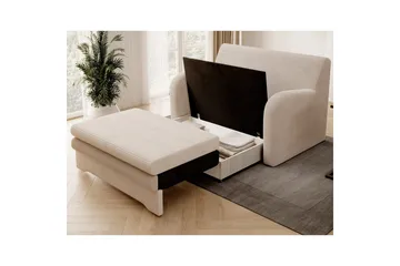 Soffa Eltap Ario 130x85x103 cm - Jarell 18, Ljusbeige - Möbler - Soffa - Bäddsoffa - 2 sits bäddsoffa