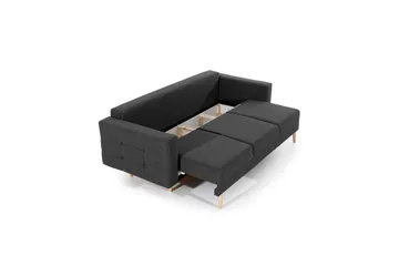 Soffa Eltap Asgard 233x93x92 cm - Sawana 05, Grå - Möbler - Soffa - Bäddsoffa - 3 sits bäddsoffa