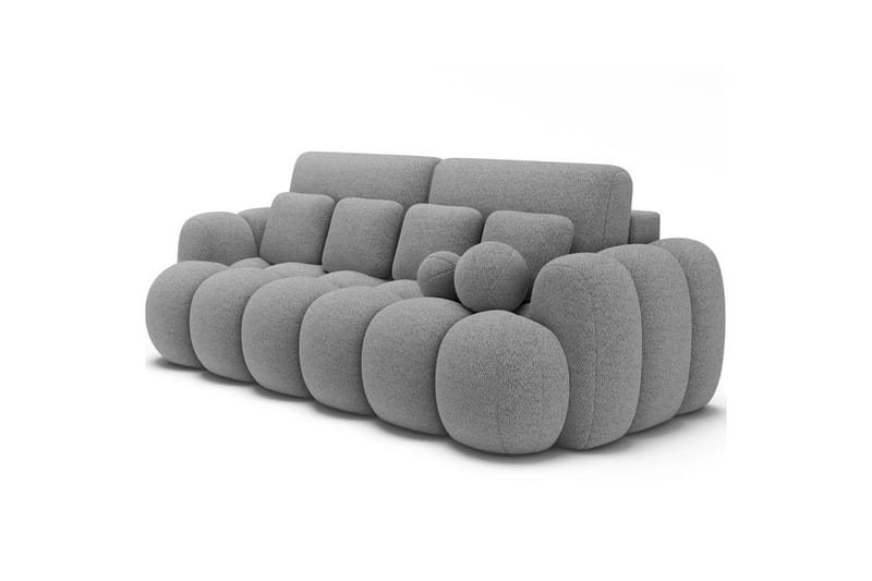 Soffa Eltap Cotonn 256x105x119 cm - Royal 04, Grå - Möbler - Soffa - Bäddsoffa - 3 sits bäddsoffa