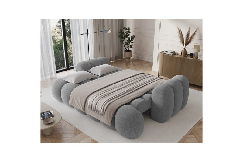 Soffa Eltap Cotonn 256x105x119 cm - Royal 04, Grå - Möbler - Soffa - Bäddsoffa - 3 sits bäddsoffa