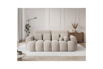 Soffa Eltap Cotonn 256x105x119 cm - Royal 18, Beige - Möbler - Soffa - Bäddsoffa - 3 sits bäddsoffa
