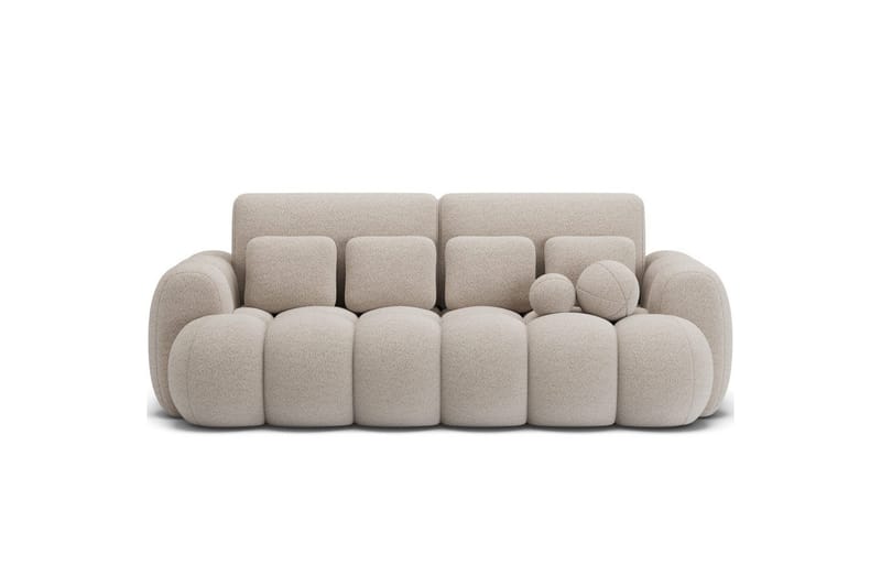 Soffa Eltap Cotonn 256x105x119 cm - Royal 18, Beige - Möbler - Soffa - Bäddsoffa - 3 sits bäddsoffa
