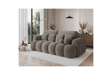 Soffa Eltap Cotonn 256x105x119 cm - Royal 20, Beige - Möbler - Soffa - Bäddsoffa - 3 sits bäddsoffa