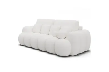 Soffa Eltap Cotonn 256x105x119 cm - Paolli 01, Vit - Möbler - Soffa - Bäddsoffa - 3 sits bäddsoffa