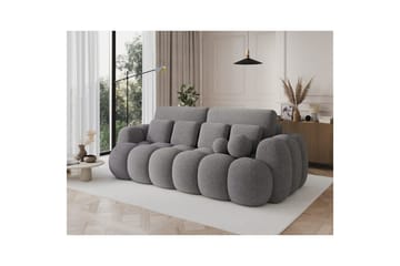 Soffa Eltap Cotonn 256x105x119 cm - Paolli 04, Grå - Möbler - Soffa - Bäddsoffa - 3 sits bäddsoffa