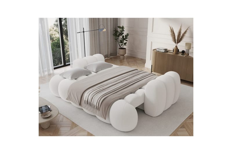 Soffa Eltap Cotonn 256x105x119 cm - Paolli 01, Vit - Möbler - Soffa - Bäddsoffa - 3 sits bäddsoffa